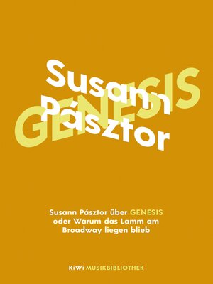 cover image of Susann Pásztor über Genesis oder Warum das Lamm am Broadway liegen blieb